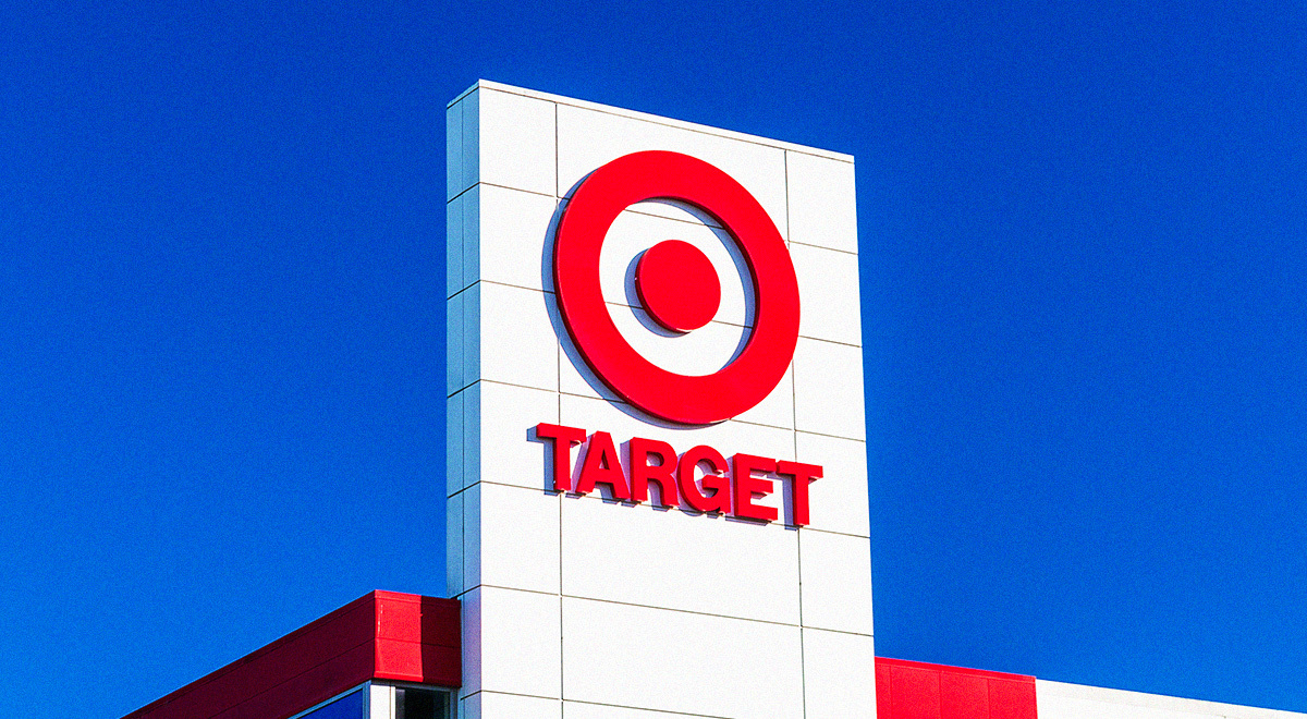 Building with Target logo in a blue background