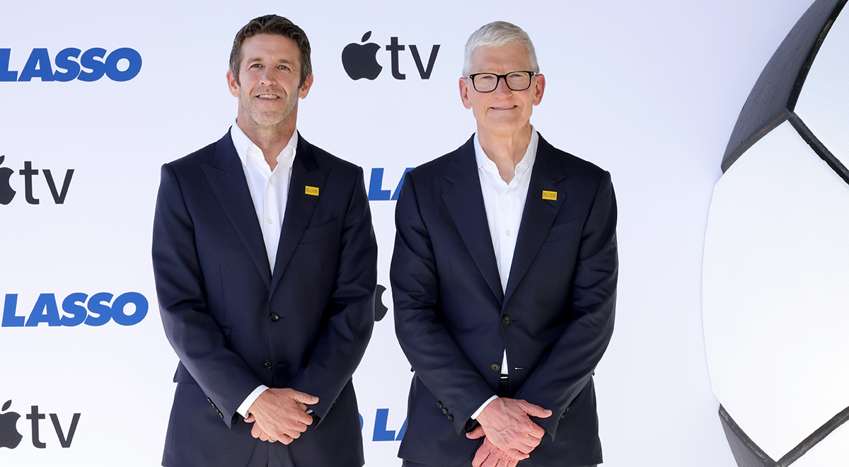 John Ternus and Tim Cook
