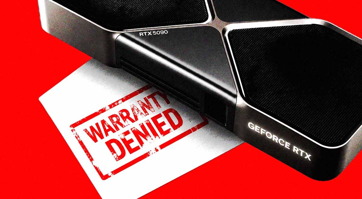 An Nvidia RTX5090 graphics card, plus warranty rejected.