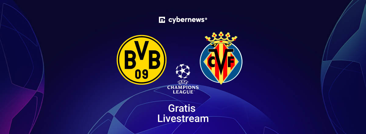 Borussia Dortmund vs. Villarreal, Team Logos, Gratis-Livestream, blau