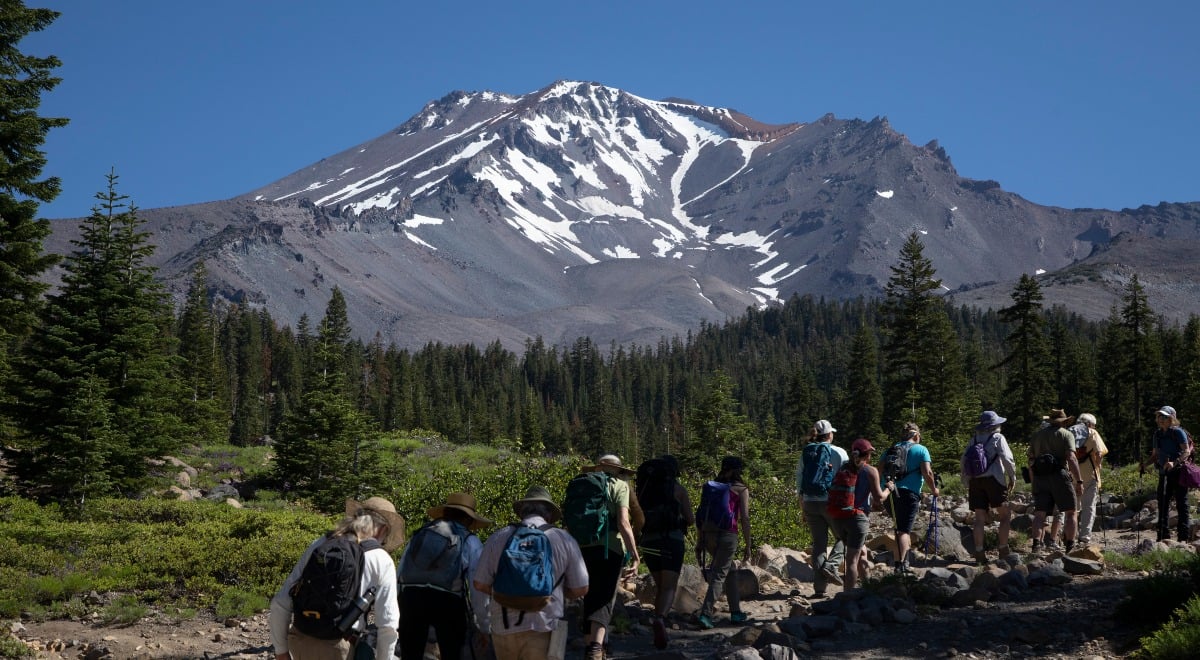 Climbers on the Mount Shasta, California