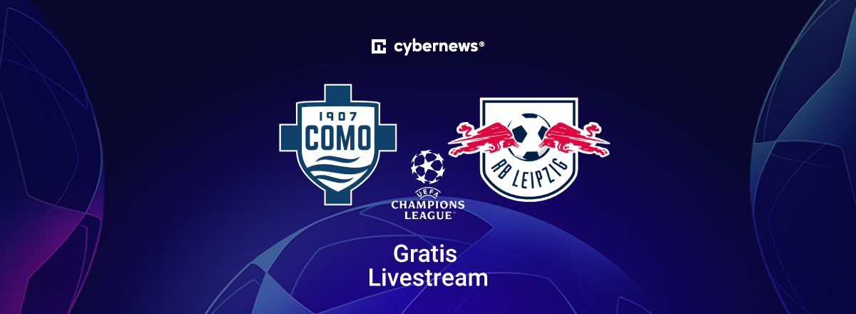 Como vs. RB Leipzig, Team Logos, Gratis-Livestream, blau