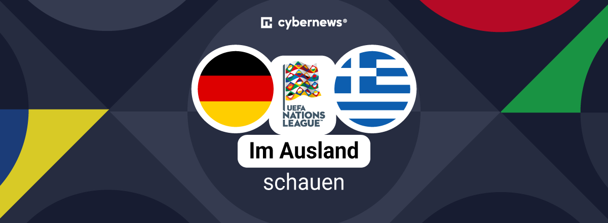 Deutschland vs. Griechenland, Flaggen, Nations League Logo