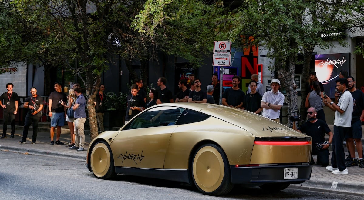 gold cybercab reuters