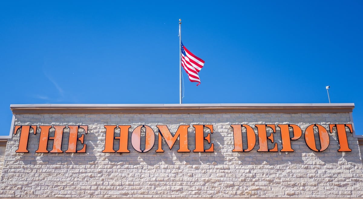 home depot american flag