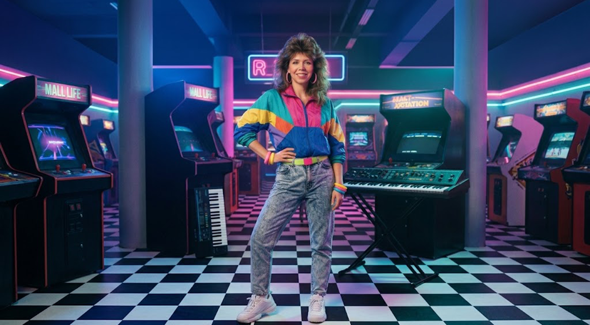 lapienyte 80s style website