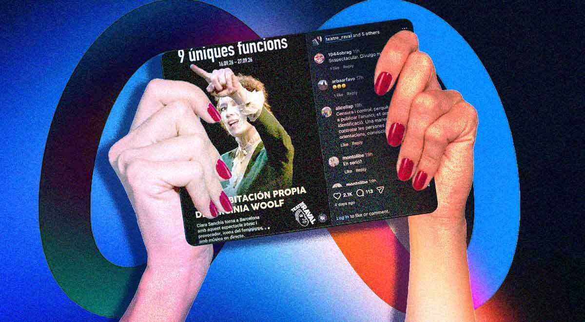 A flyer of Virginia Woolf's stage adaptation at Teatre Raval