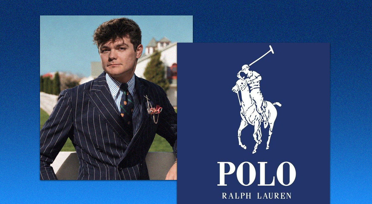 AI image of Nick Fuentes dressed as Ralph Lauren model