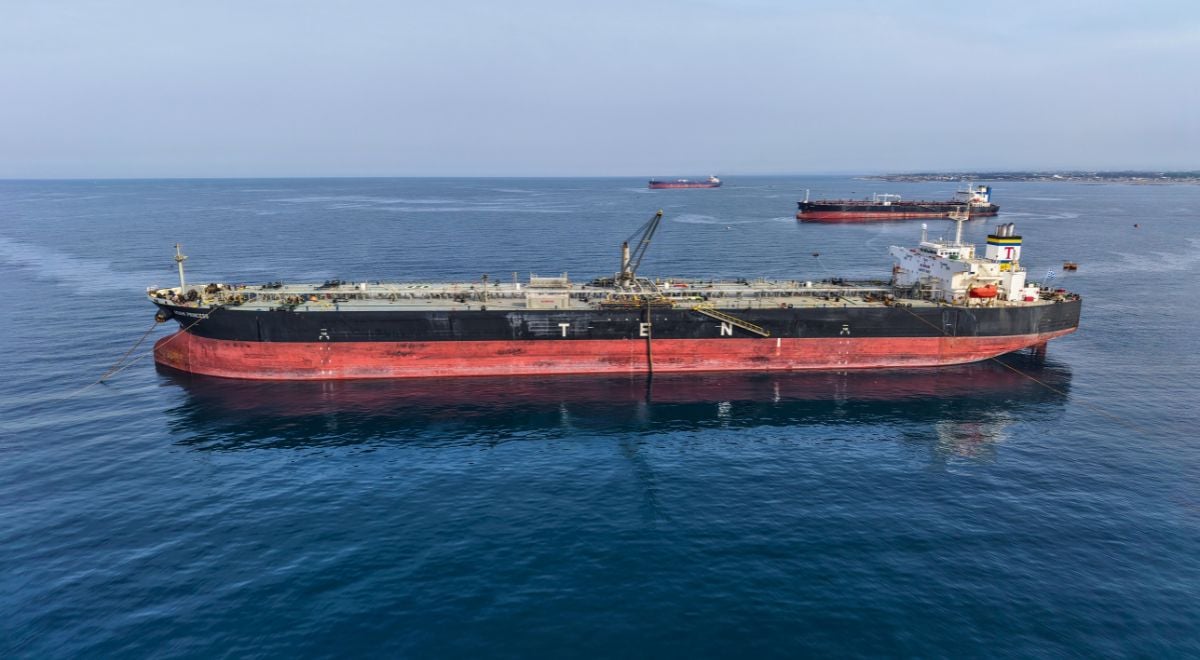 Oil tanker in Mediterranean, Iran, Middle East, war