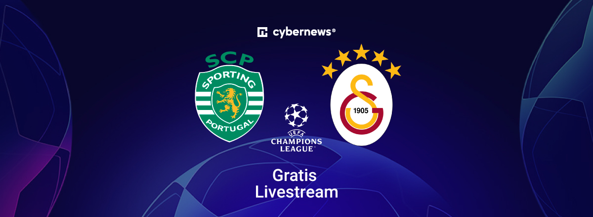 Sporting Lissabon vs. Galatasaray, Team Logos, Gratis-Livestream, blau
