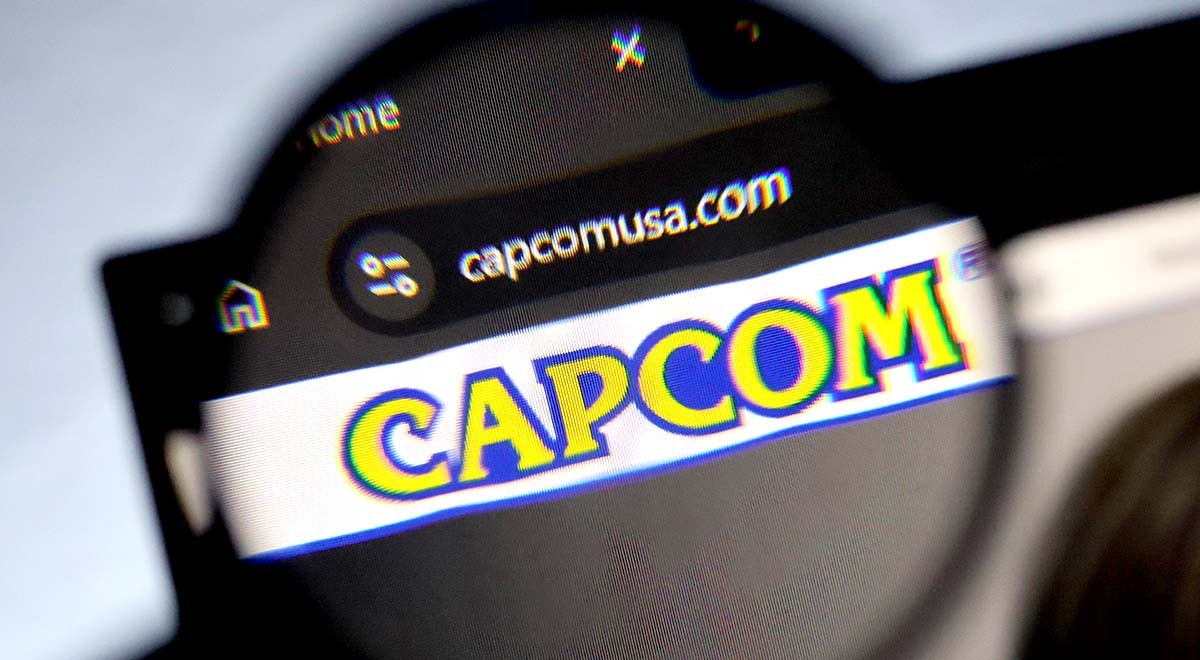 Capcom logo in the screen