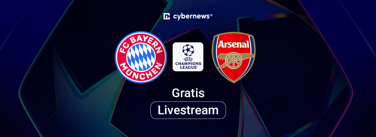 Bayern vs. Arsenal, Team Logos, Champions League, Gratis-Livestream