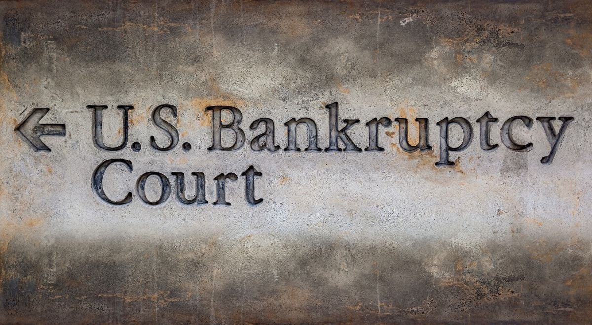 US Bankruptcy Court wording on greystone background
