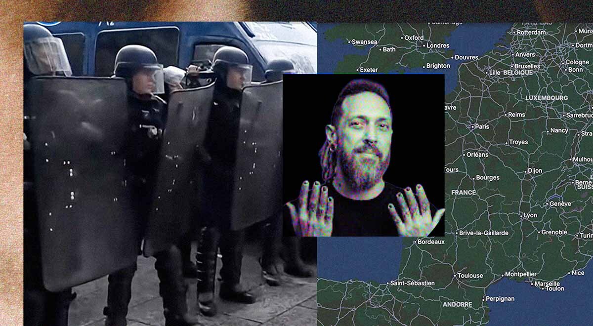 French political content creator Neru, the Cortège interactive map
