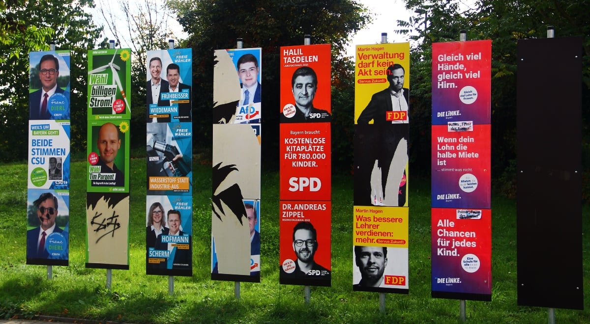 Political campaigning in Germany. Photo by aquatarkus/Shutterstock