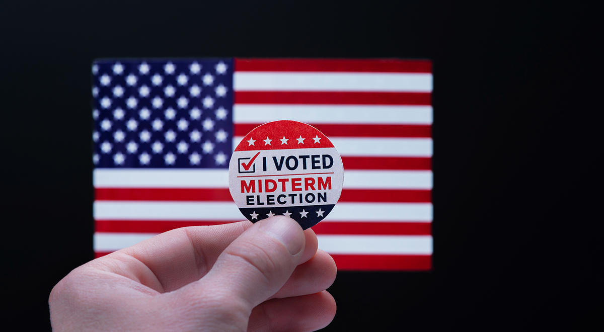 Midterm elections US badge