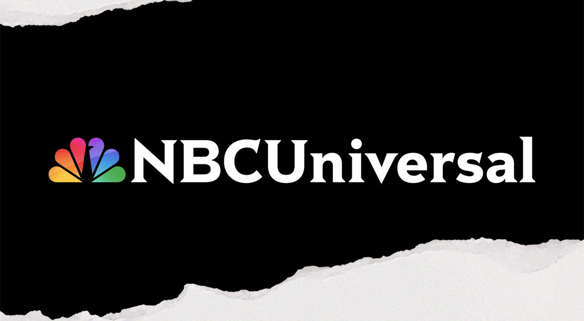 NBC universal logo in black background