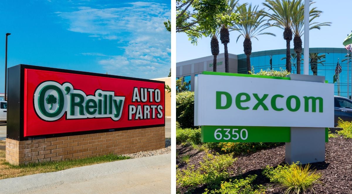 O'Reilly and Dexcon signs side by side