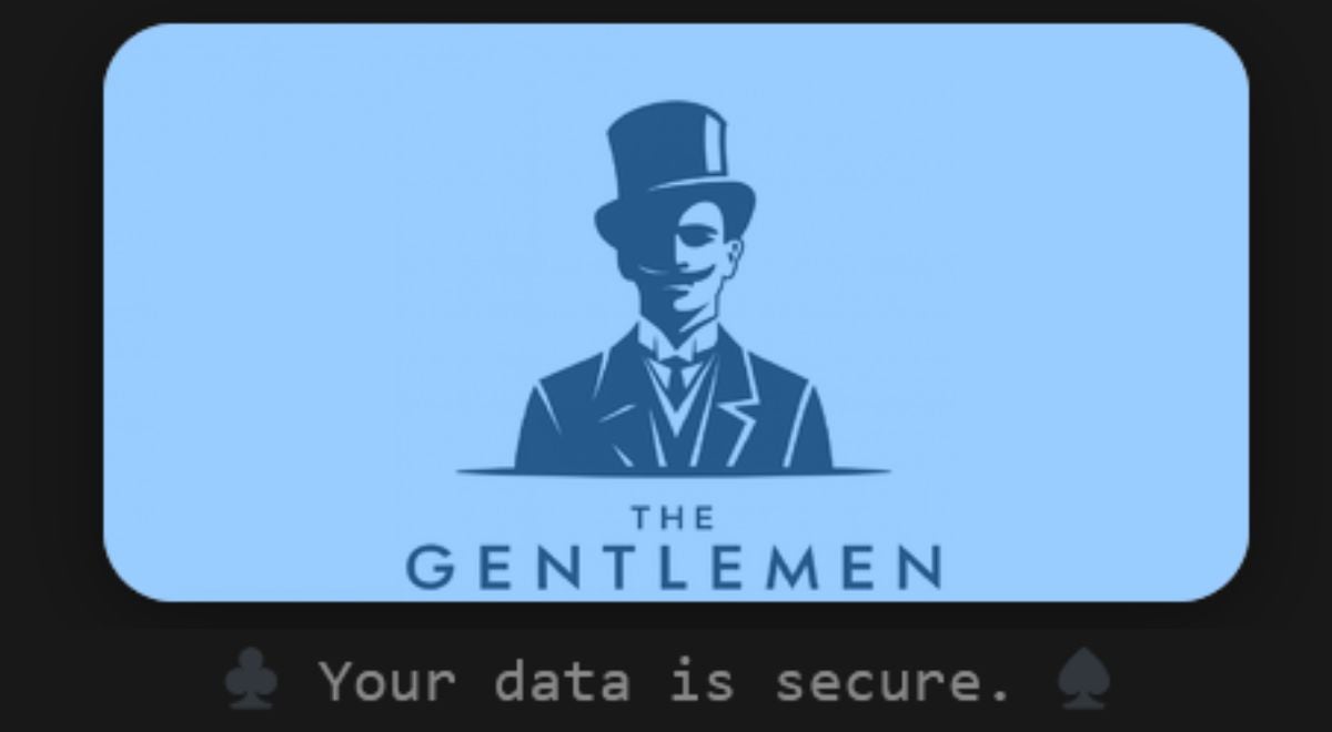 The Gentlemen dark leak site home page  