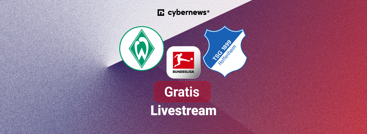 Vereinslogos von SV Werder Bremen und TSG 1899 Hoffenheim zum kostenlosen Bundesliga-Livestream am 31.10.2026