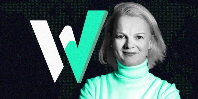 The logo of W Social, the company's CEO Anna Zeiter