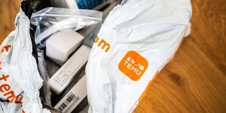 Package from Temu with multiple items