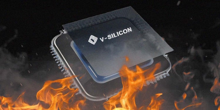 v silicon chip