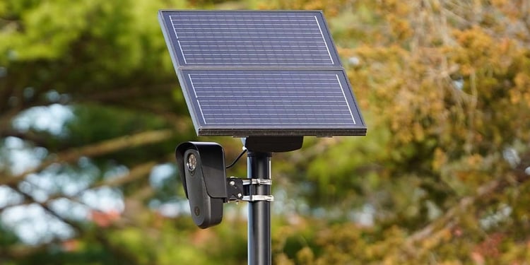 A Flock ALPR camera on a road