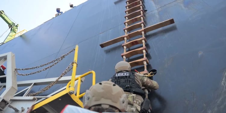 US Coast Guard boards VL Proseperity oil tanker