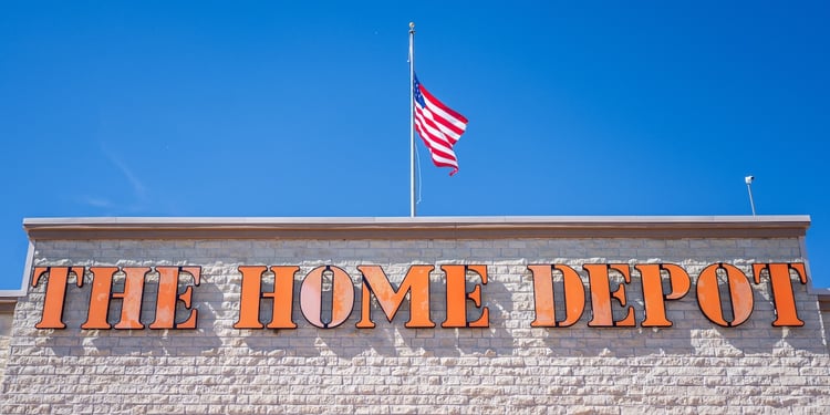 home depot american flag