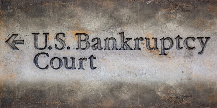 US Bankruptcy Court wording on greystone background