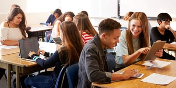 College students in classroom