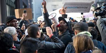 protesting people
