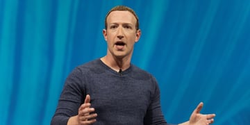 facebook CEO zuckerberg speaking on stage