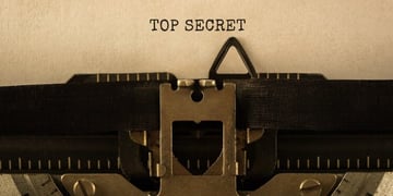 Top Secret typed on paper
