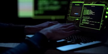 Cybercriminal using computer
