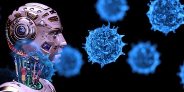 AI robot exposed to viruses