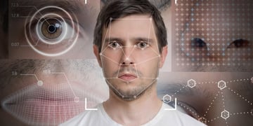 Man face facial recognition