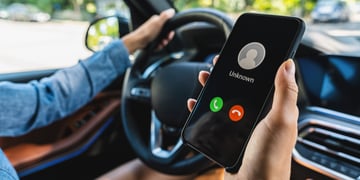 Unknown number calling while car driving