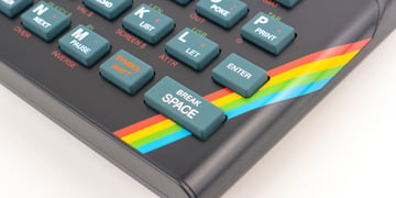Keyboard with rainbow flag