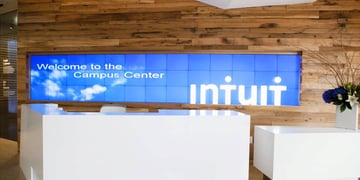 Intuit logo on campus