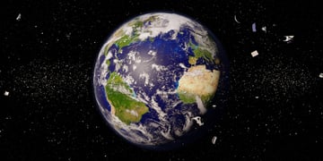 Space debris around Earth