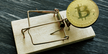 Bitcoin placed in a mousetrap