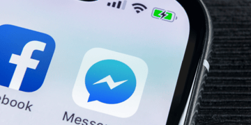 Facebook and Messenger apps on mobile phone