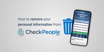 remove your data from checkpeople