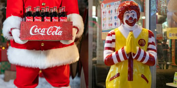 Coca Cola and McDonald's logos