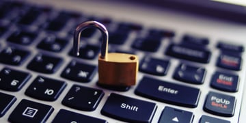 Keyboard with open lock