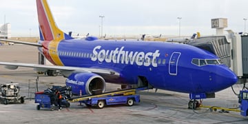 Southwest airplane on ground
