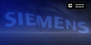 Siemens logo seen