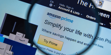 Amazon Prime homepage